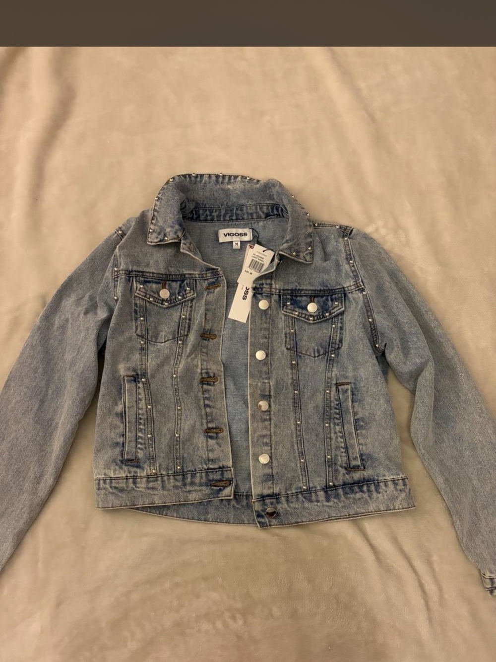 Source Unknown Light Wash Denim Jacket - Blue